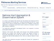 Tablet Screenshot of alerts.pelmorex.com
